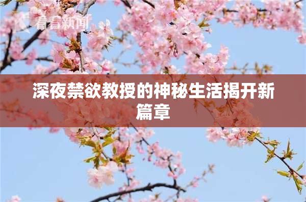 深夜禁欲教授的神秘生活揭开新篇章