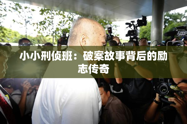 小小刑侦班：破案故事背后的励志传奇