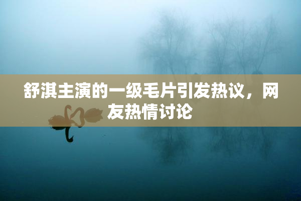 舒淇主演的一级毛片引发热议，网友热情讨论