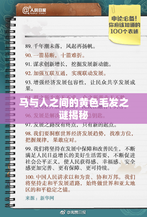马与人之间的黄色毛发之谜揭秘