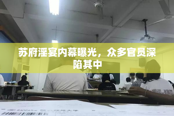 苏府淫宴内幕曝光，众多官员深陷其中