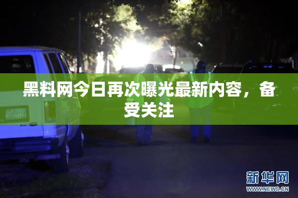 黑料网今日再次曝光最新内容，备受关注