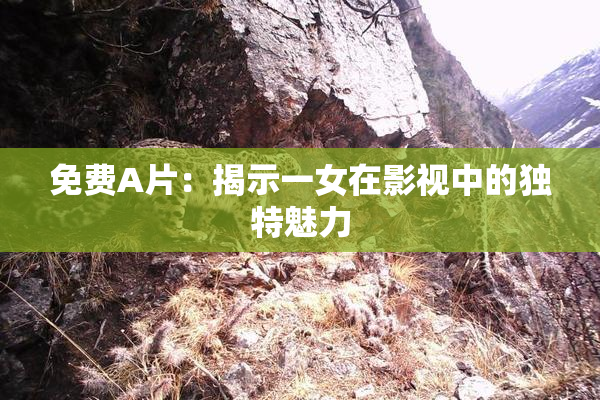 免费A片：揭示一女在影视中的独特魅力