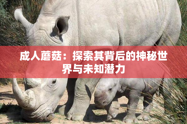成人蘑菇：探索其背后的神秘世界与未知潜力