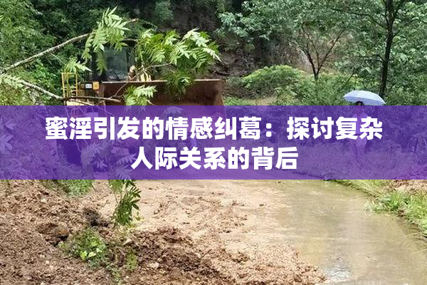 蜜淫引发的情感纠葛：探讨复杂人际关系的背后