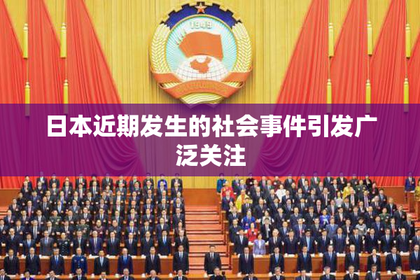 日本近期发生的社会事件引发广泛关注