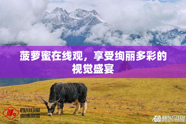 菠萝蜜在线观，享受绚丽多彩的视觉盛宴