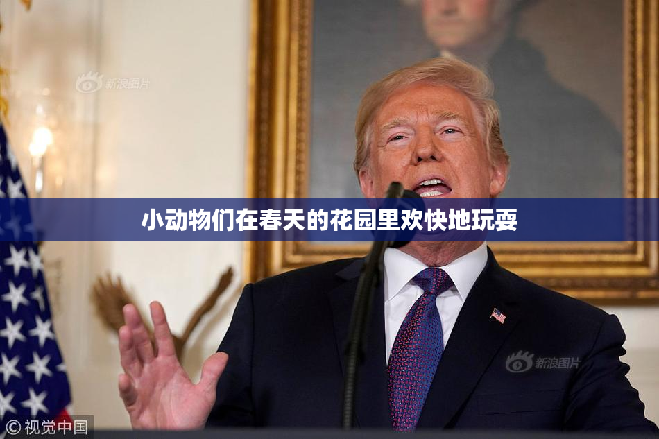 小动物们在春天的花园里欢快地玩耍