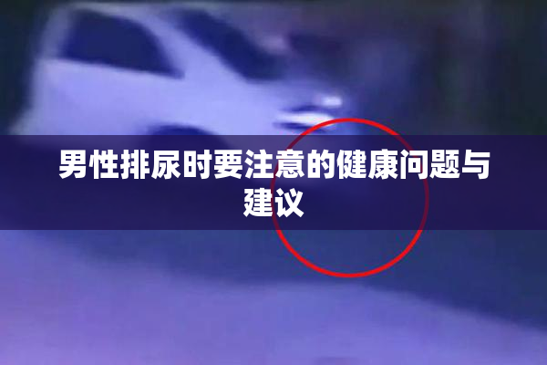 男性排尿时要注意的健康问题与建议