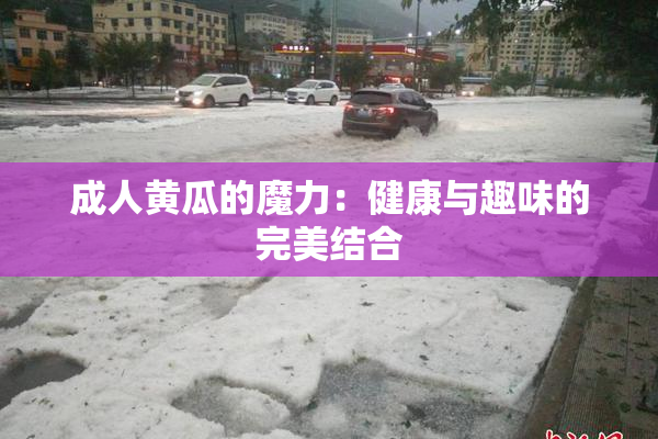 成人黄瓜的魔力：健康与趣味的完美结合