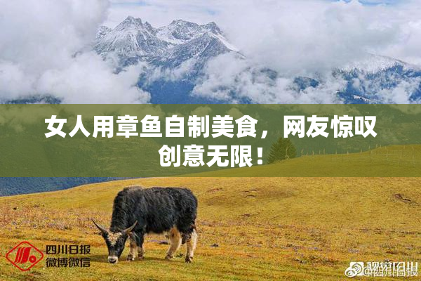 女人用章鱼自制美食，网友惊叹创意无限！