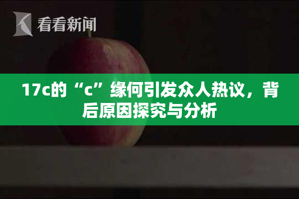 17c的“c”缘何引发众人热议，背后原因探究与分析