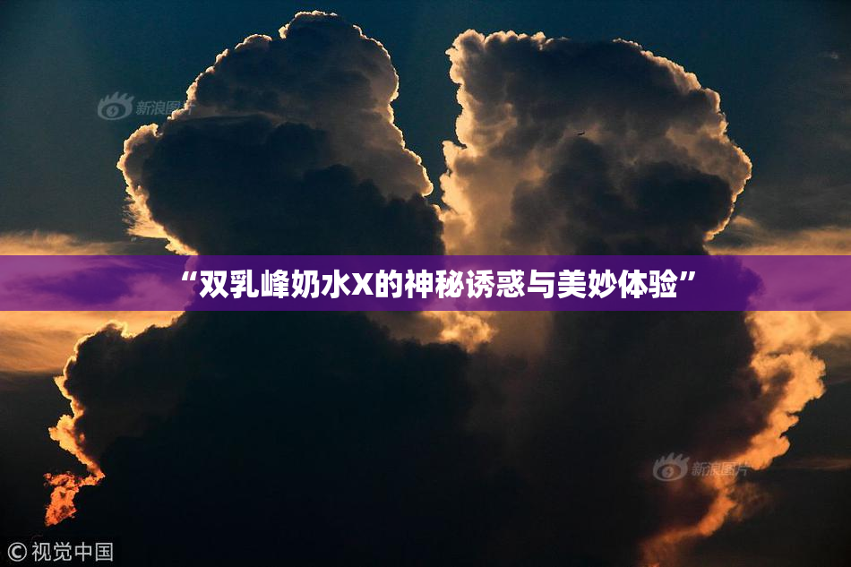 “双乳峰奶水X的神秘诱惑与美妙体验”