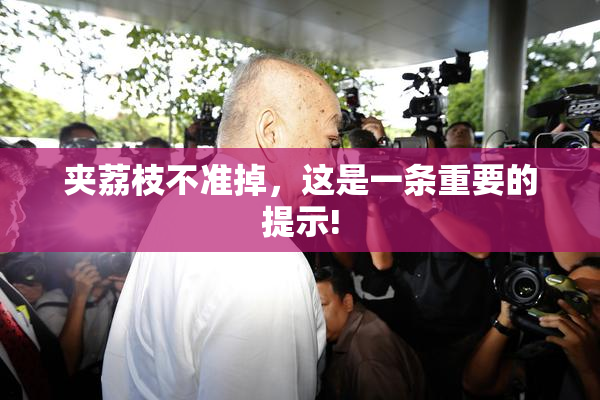 夹荔枝不准掉，这是一条重要的提示!