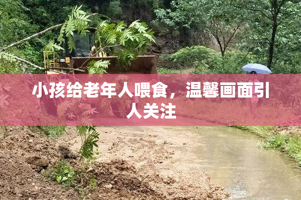 小孩给老年人喂食，温馨画面引人关注