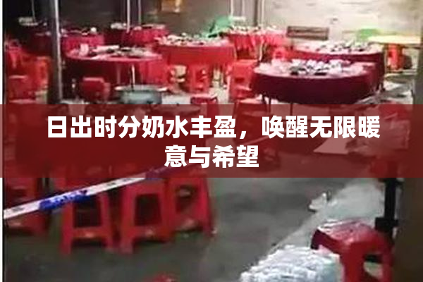 日出时分奶水丰盈，唤醒无限暖意与希望