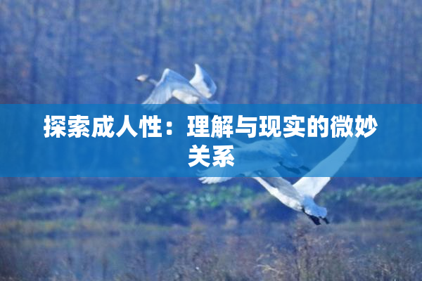 探索成人性：理解与现实的微妙关系