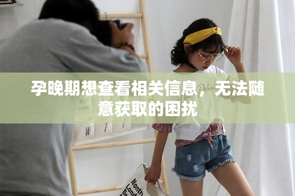 孕晚期想查看相关信息，无法随意获取的困扰