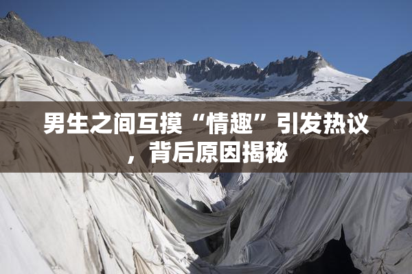 男生之间互摸“情趣”引发热议，背后原因揭秘