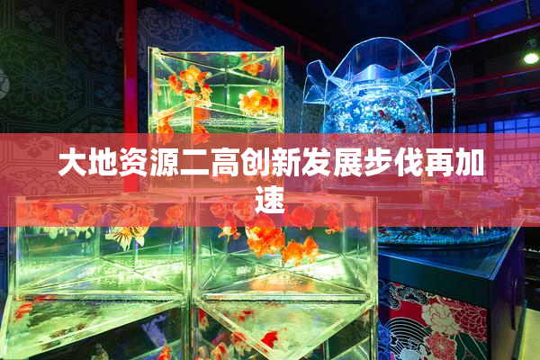 大地资源二高创新发展步伐再加速