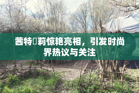 茜特菈莉惊艳亮相，引发时尚界热议与关注