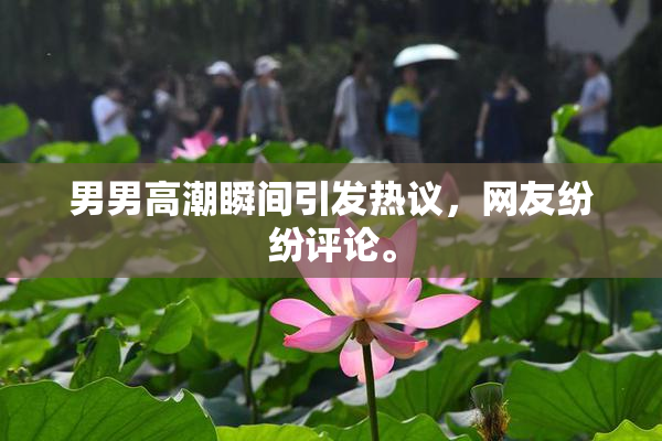 男男高潮瞬间引发热议，网友纷纷评论。