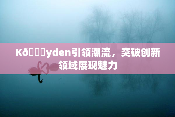 K🈚yden引领潮流，突破创新领域展现魅力