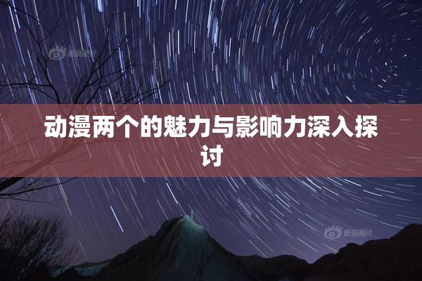 动漫两个的魅力与影响力深入探讨