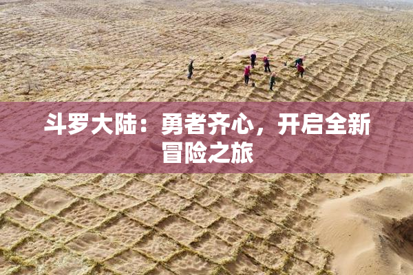斗罗大陆：勇者齐心，开启全新冒险之旅
