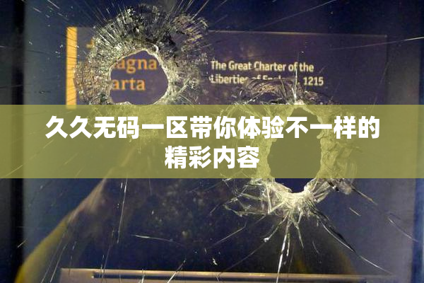 久久无码一区带你体验不一样的精彩内容