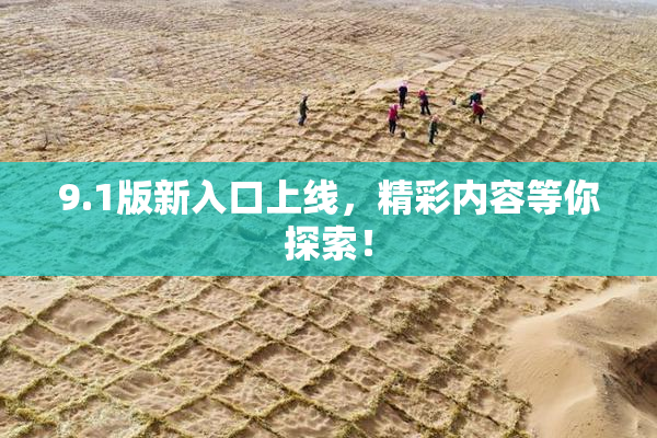 9.1版新入口上线，精彩内容等你探索！