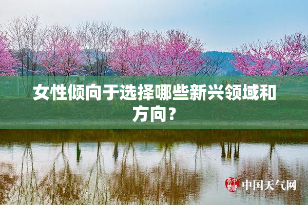 女性倾向于选择哪些新兴领域和方向？