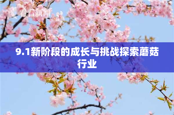 9.1新阶段的成长与挑战探索蘑菇行业