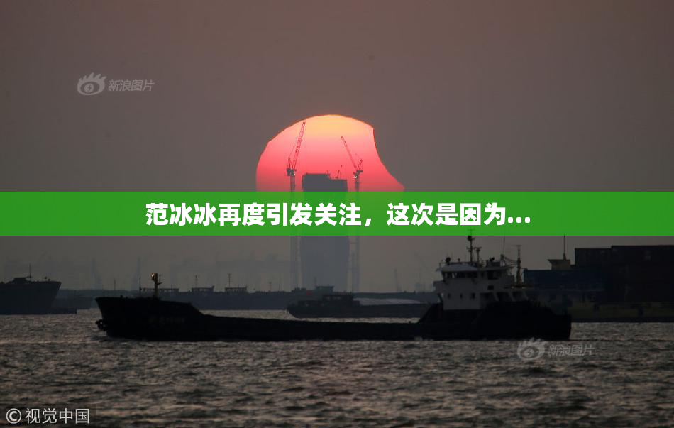范冰冰再度引发关注，这次是因为…
