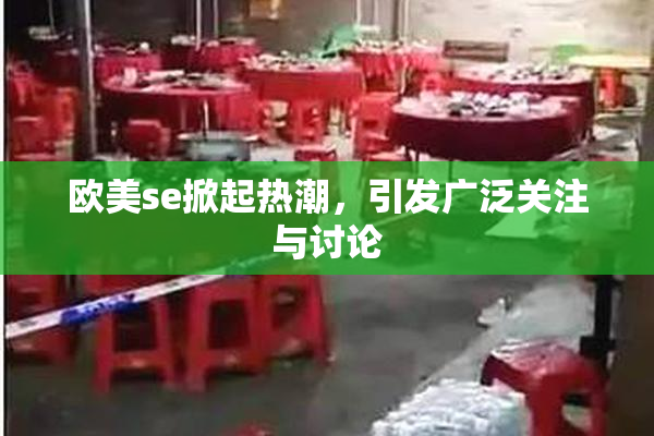 欧美se掀起热潮，引发广泛关注与讨论