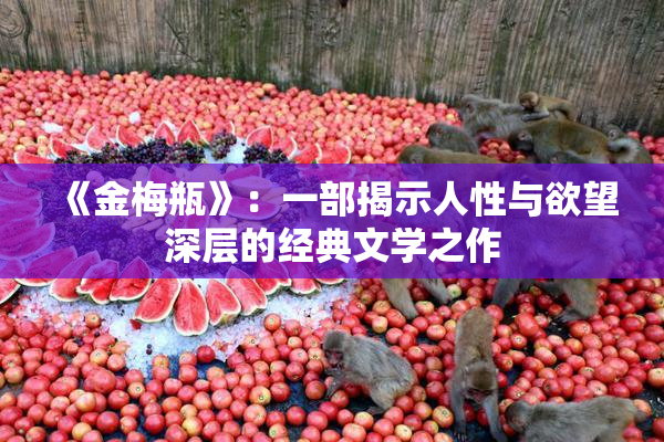 《金梅瓶》：一部揭示人性与欲望深层的经典文学之作