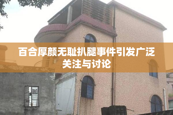 百合厚颜无耻扒腿事件引发广泛关注与讨论