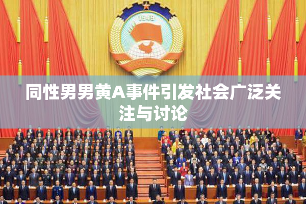 同性男男黄A事件引发社会广泛关注与讨论
