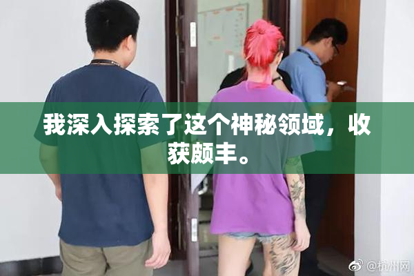 我深入探索了这个神秘领域，收获颇丰。