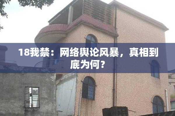 18我禁：网络舆论风暴，真相到底为何？