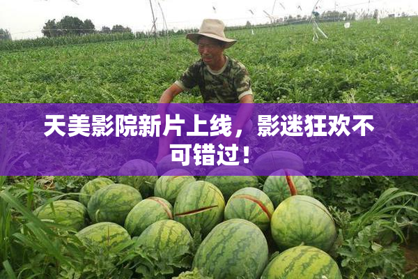 天美影院新片上线，影迷狂欢不可错过！