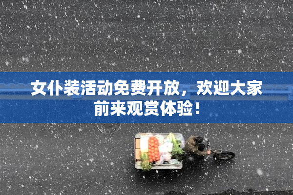 女仆装活动免费开放，欢迎大家前来观赏体验！