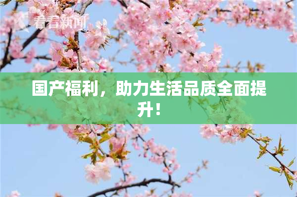 国产福利，助力生活品质全面提升！