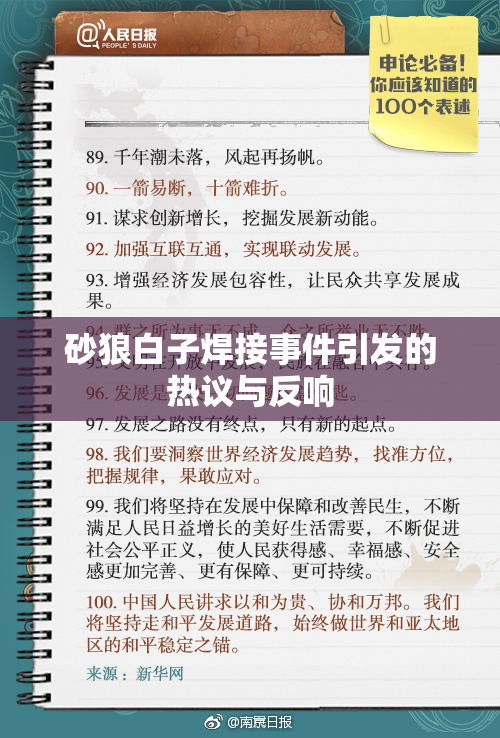 砂狼白子焊接事件引发的热议与反响