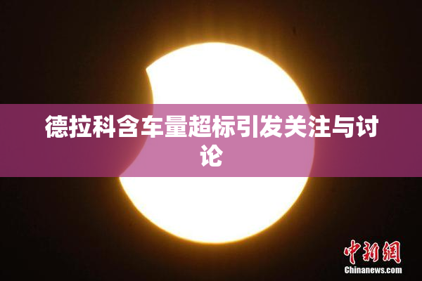 德拉科含车量超标引发关注与讨论