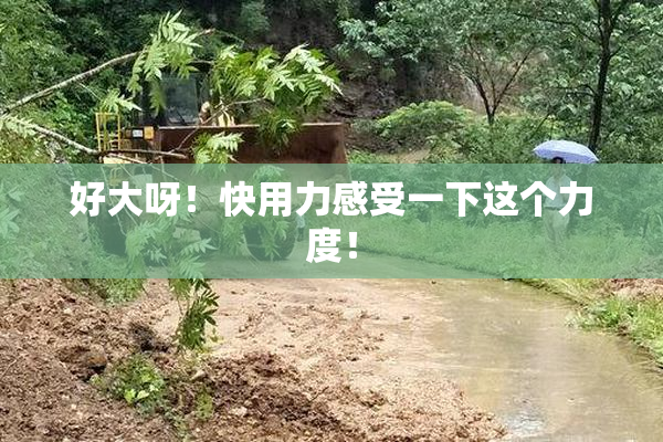 好大呀！快用力感受一下这个力度！