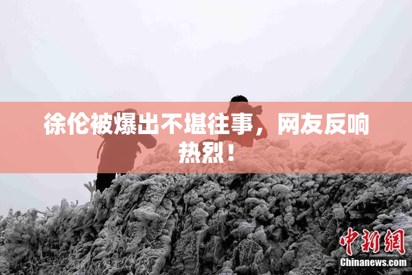 徐伦被爆出不堪往事，网友反响热烈！