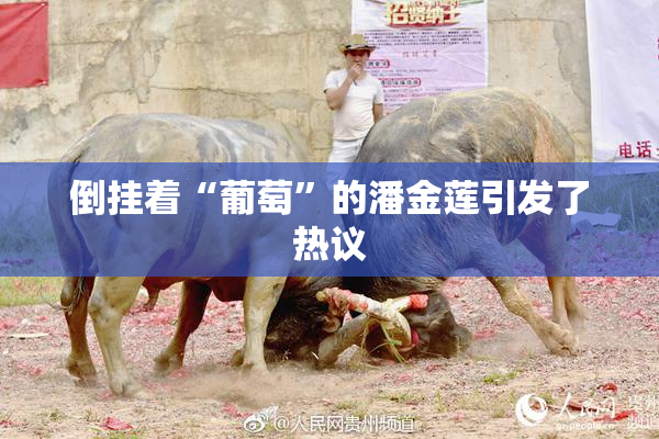 倒挂着“葡萄”的潘金莲引发了热议