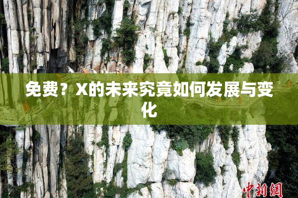 免费？X的未来究竟如何发展与变化