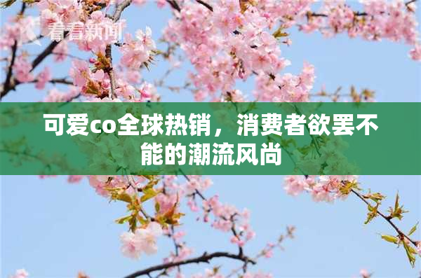 可爱co全球热销，消费者欲罢不能的潮流风尚